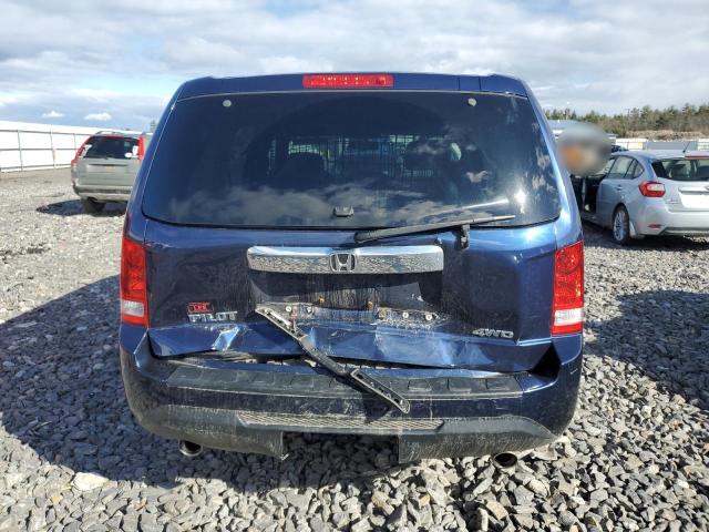 5FNYF4H53FB020732 - 2015 HONDA PILOT EXL BLUE photo 6