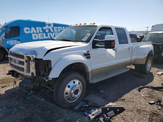 1FTXW43R48EA81887 - 2008 FORD F450 SUPER DUTY WHITE photo 1