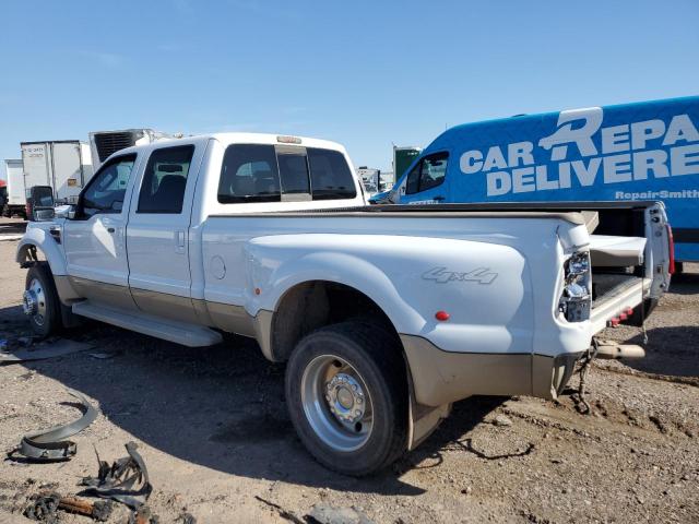 1FTXW43R48EA81887 - 2008 FORD F450 SUPER DUTY WHITE photo 2