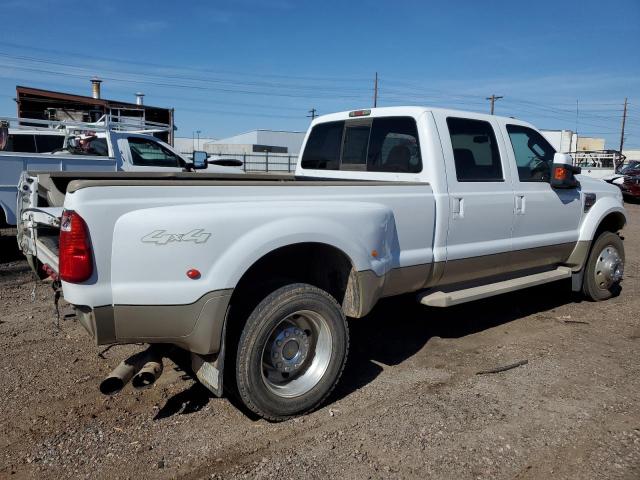 1FTXW43R48EA81887 - 2008 FORD F450 SUPER DUTY WHITE photo 3