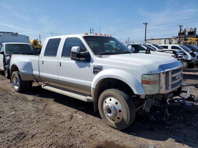 1FTXW43R48EA81887 - 2008 FORD F450 SUPER DUTY WHITE photo 4