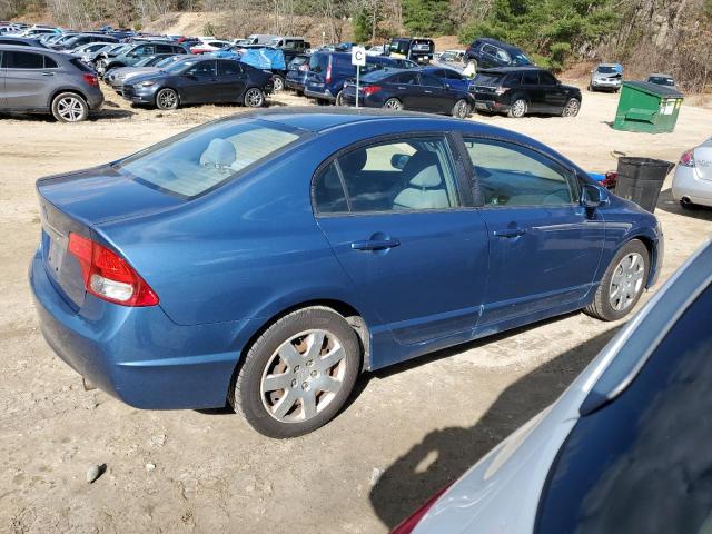 19XFA16579E003367 - 2009 HONDA CIVIC LX BLUE photo 3