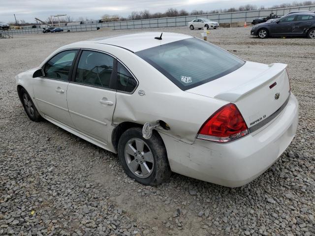 2G1WT57KX91105273 - 2009 CHEVROLET IMPALA 1LT WHITE photo 2