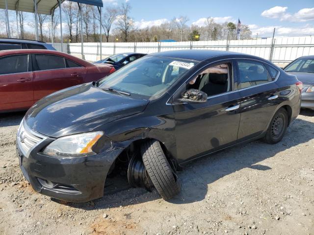 3N1AB7AP7FY378353 - 2015 NISSAN SENTRA S BLACK photo 1