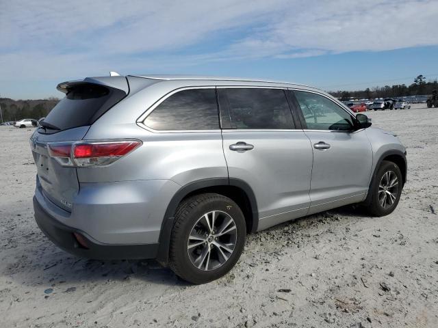 5TDJKRFHXGS253964 - 2016 TOYOTA HIGHLANDER XLE 银色 照片 3