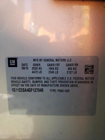 1G11C5SA4GF127946 - 2016 CHEVROLET MALIBU LIM LT ბეჟი ფოტო 12
