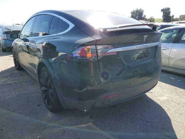 5YJXCAE24LF262597 - 2020 TESLA MODEL X BLACK photo 2