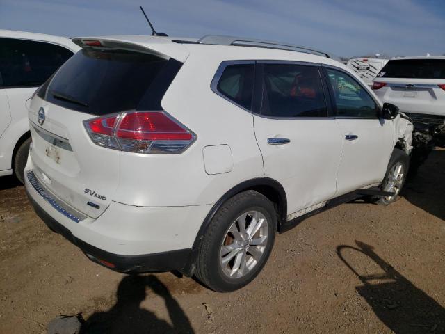 5N1AT2MV1EC767953 - 2014 NISSAN ROGUE S WHITE photo 3