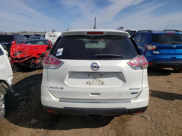 5N1AT2MV1EC767953 - 2014 NISSAN ROGUE S WHITE photo 6