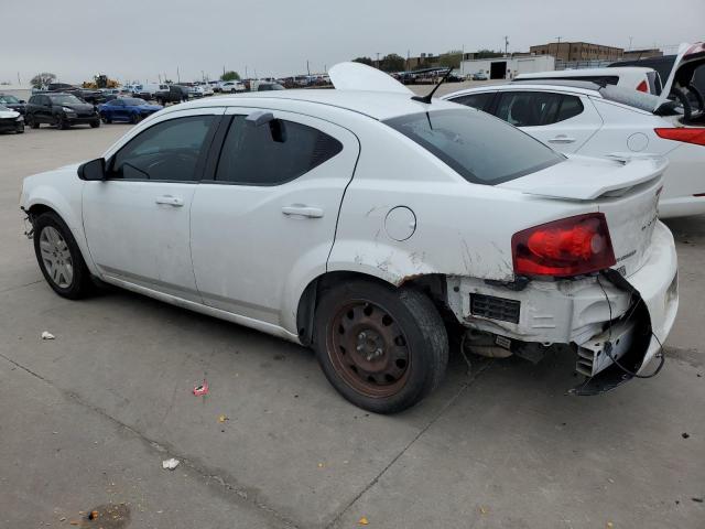 1C3CDZAB2CN170216 - 2012 DODGE AVENGER SE WHITE photo 2