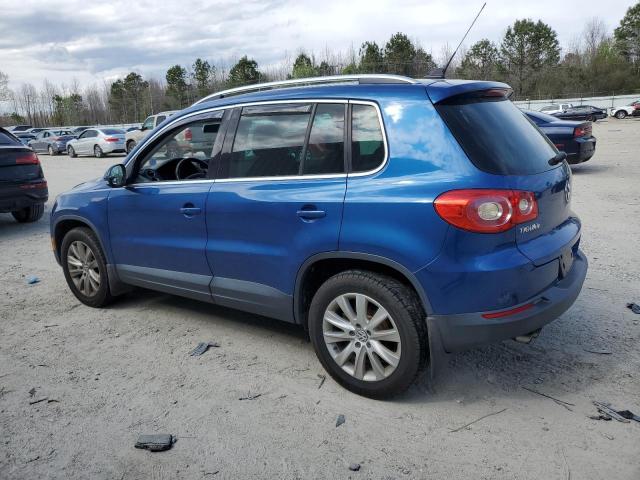 WVGBV95N99W519721 - 2009 VOLKSWAGEN TIGUAN SE BLUE photo 2