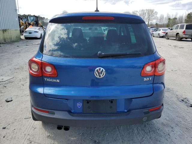 WVGBV95N99W519721 - 2009 VOLKSWAGEN TIGUAN SE BLUE photo 6