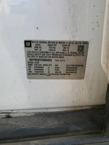 3GYFNCE37ES664550 - 2014 CADILLAC SRX PERFORMANCE COLLECTION Ақ фото 13