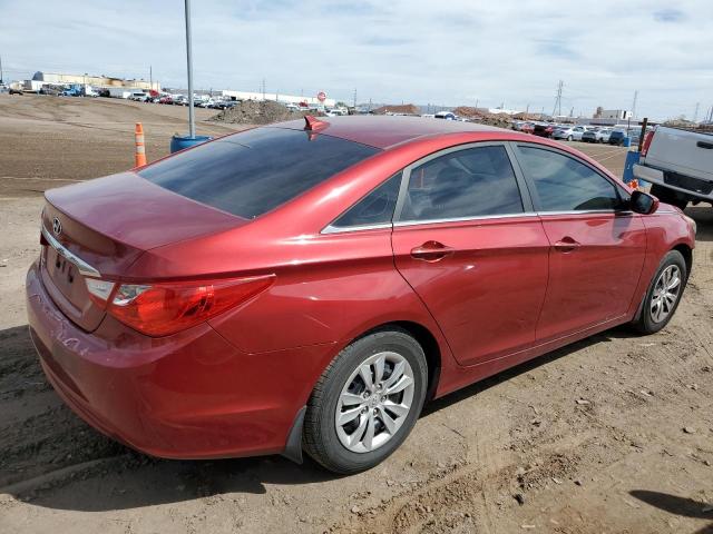 5NPEB4AC8BH163730 - 2011 HYUNDAI SONATA GLS RED photo 3