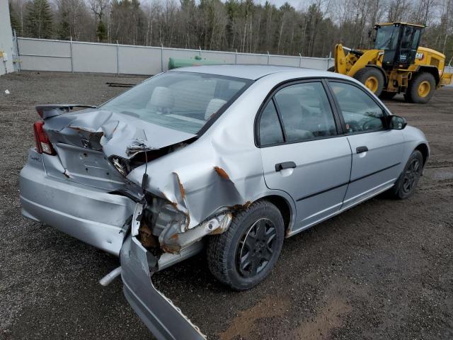 2HGES16374H931816 - 2004 HONDA CIVIC DX VP SILVER photo 3