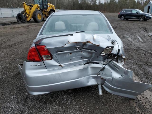 2HGES16374H931816 - 2004 HONDA CIVIC DX VP SILVER photo 6