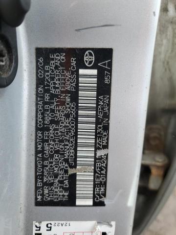 JTDBR32E960075605 - 2006 TOYOTA COROLLA CE 银色 照片 12