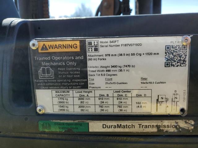 F187V07192D - 2006 HYST FORKLIFT Sarı foto 10