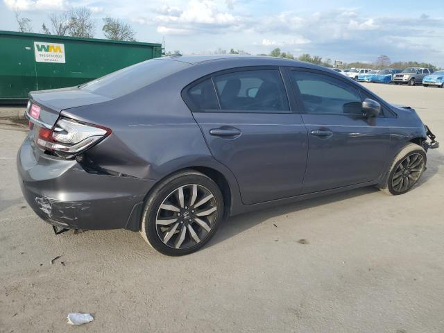 19XFB2F99EE036760 - 2014 HONDA CIVIC EXL ნაცრისფერი ფოტო 3