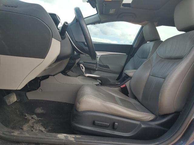 19XFB2F99EE036760 - 2014 HONDA CIVIC EXL ნაცრისფერი ფოტო 7