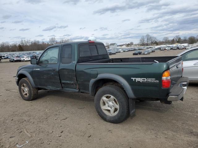 5TEWN72N43Z268518 - 2003 TOYOTA TACOMA XTRACAB GREEN photo 2