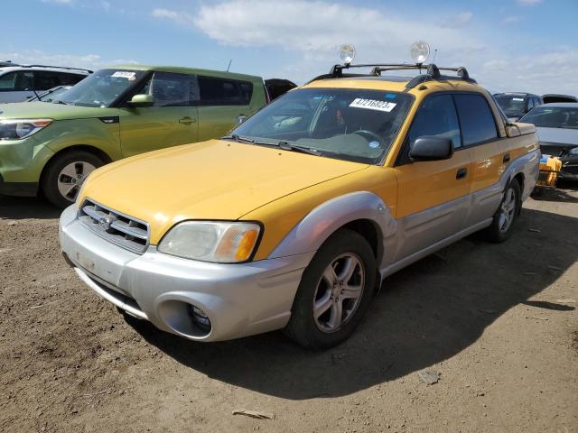 4S4BT62C937112300 - 2003 SUBARU BAJA SPORT YELLOW photo 1