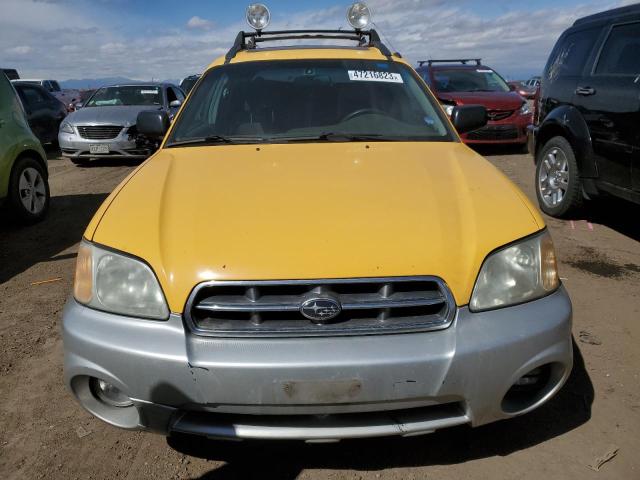 4S4BT62C937112300 - 2003 SUBARU BAJA SPORT YELLOW photo 5