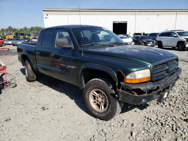 1B7GG2ANXYS760355 - 2000 DODGE DAKOTA QUAD GREEN photo 4