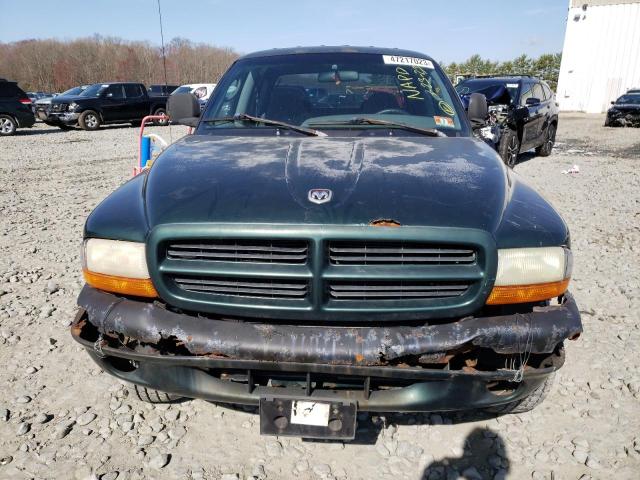 1B7GG2ANXYS760355 - 2000 DODGE DAKOTA QUAD GREEN photo 5