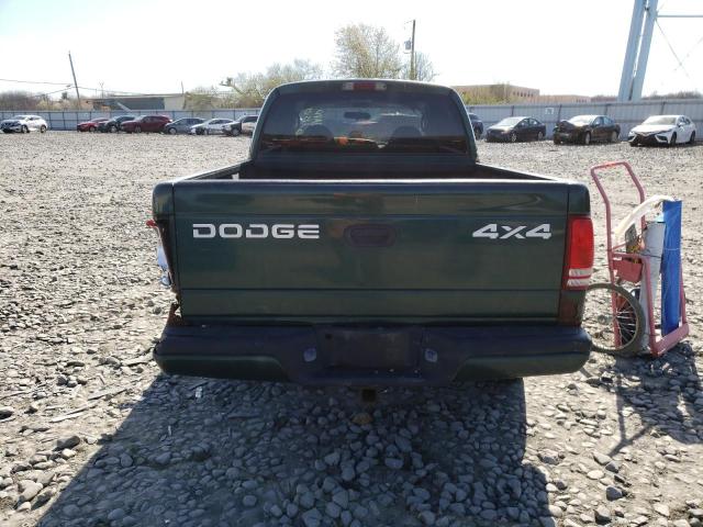 1B7GG2ANXYS760355 - 2000 DODGE DAKOTA QUAD GREEN photo 6