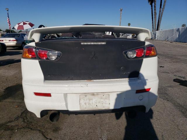 JA32V6FV8BU042880 - 2011 MITSUBISHI LANCER RALLIART WHITE photo 6