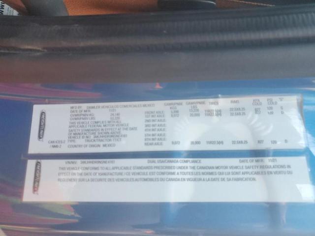 3AKJHHDR9NSNE4161 - 2022 FREIGHTLINER CASCADIA 1 蓝色 照片 10