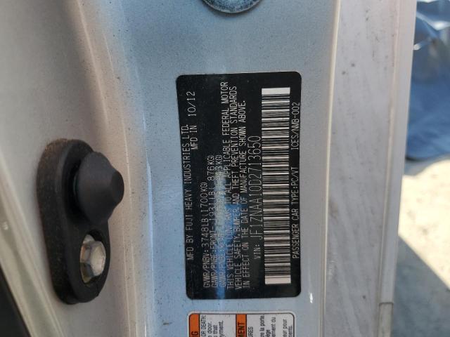 JF1ZNAA10D2713650 - 2013 TOYOTA SCION FR-S SILVER photo 12