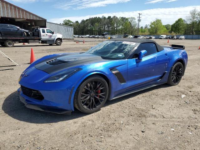 1G1YU3D66H5606515 - 2017 CHEVROLET CORVETTE Z06 3LZ BLUE photo 1