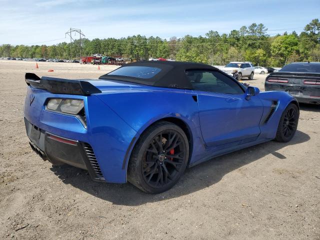 1G1YU3D66H5606515 - 2017 CHEVROLET CORVETTE Z06 3LZ BLUE photo 3