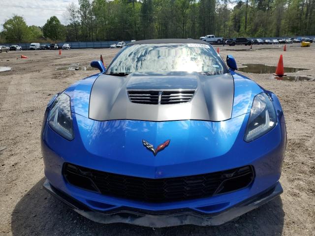 1G1YU3D66H5606515 - 2017 CHEVROLET CORVETTE Z06 3LZ BLUE photo 5