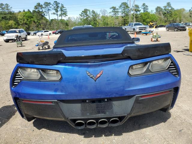 1G1YU3D66H5606515 - 2017 CHEVROLET CORVETTE Z06 3LZ BLUE photo 6