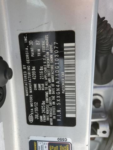 5XXGN4A71DG103077 - 2013 KIA OPTIMA EX SILVER photo 13