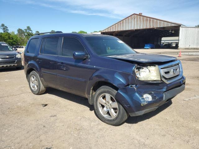 5FNYF3H69BB014155 - 2011 HONDA PILOT EXL BLUE photo 4