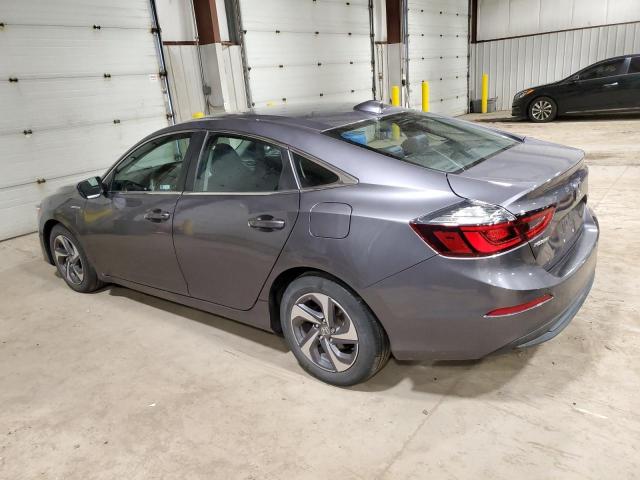 19XZE4F54KE007336 - 2019 HONDA INSIGHT EX GRAY photo 2