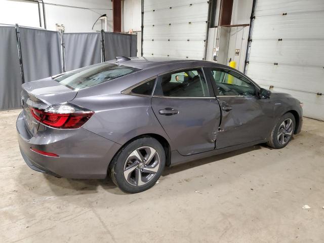 19XZE4F54KE007336 - 2019 HONDA INSIGHT EX GRAY photo 3