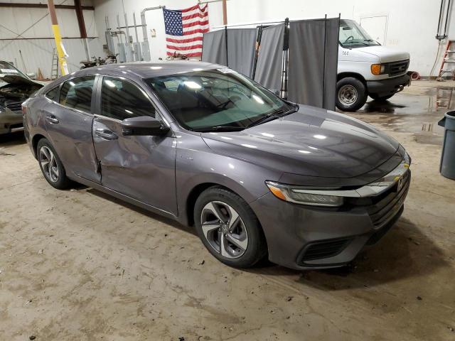 19XZE4F54KE007336 - 2019 HONDA INSIGHT EX GRAY photo 4