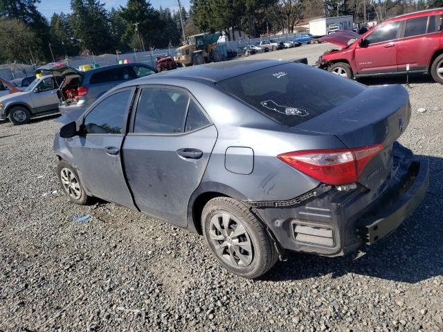 5YFBURHE3HP616777 - 2017 TOYOTA COROLLA L CHARCOAL photo 2