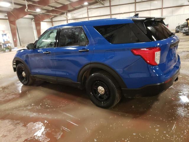 1FM5K8AW6MNA16192 - 2021 FORD EXPLORER POLICE INTERCEPTOR Mavi foto 2