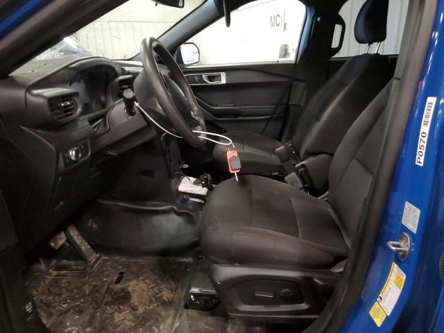 1FM5K8AW6MNA16192 - 2021 FORD EXPLORER POLICE INTERCEPTOR Mavi foto 7