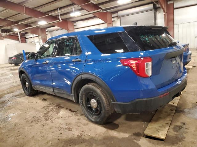 1FM5K8AWXMNA16194 - 2021 FORD EXPLORER POLICE INTERCEPTOR Mavi foto 2