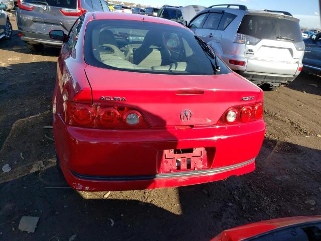 JH4DC538X6S015088 - 2006 ACURA RSX RED photo 6