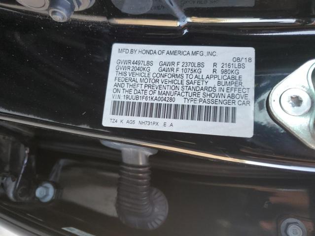 19UUB1F61KA004280 - 2019 ACURA TLX TECHNOLOGY BLACK photo 13