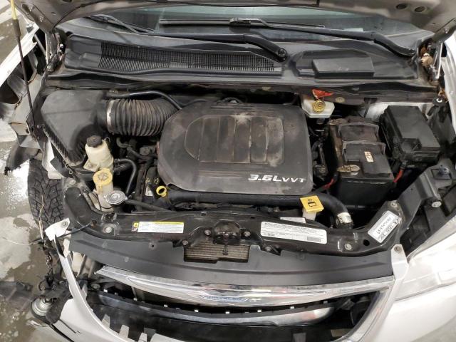 2C4RC1CG3CR395640 - 2012 CHRYSLER TOWN & COU TOURING L SILVER photo 12