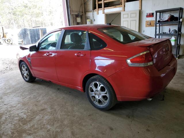 1FAHP35N38W207355 - 2008 FORD FOCUS SE RED photo 2